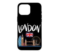 Cool London Famous Landmarks T Shirts, London Shirts, London Coque pour iPhone 16 Pro Max