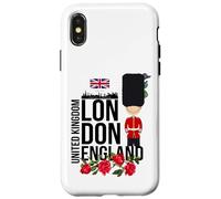 Cool London UK Guard Illustration Cartoon Graphic Designs Coque pour iPhone X/XS