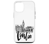 Cool London UK Novelty Graphic Tees, London Sketch Drawing Coque pour iPhone 12/12 Pro