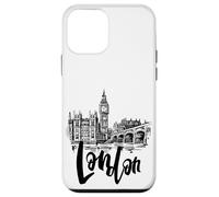 Cool London UK Novelty Graphic Tees, London Sketch Drawing Coque pour iPhone 12 Mini