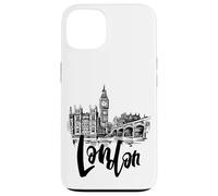 Cool London UK Novelty Graphic Tees, London Sketch Drawing Coque pour iPhone 13