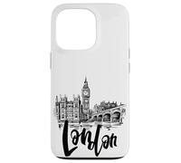 Cool London UK Novelty Graphic Tees, London Sketch Drawing Coque pour iPhone 13 Pro