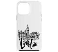 Cool London UK Novelty Graphic Tees, London Sketch Drawing Coque pour iPhone 13 Pro Max