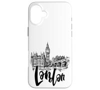 Cool London UK Novelty Graphic Tees, London Sketch Drawing Coque pour iPhone 16 Plus