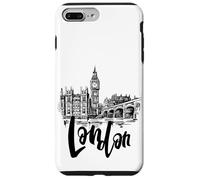 Cool London UK Novelty Graphic Tees, London Sketch Drawing Coque pour iPhone 7 Plus/8 Plus