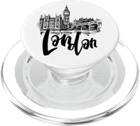 Cool London UK Novelty Graphic Tees, London Sketch Drawing PopSockets PopGrip pour MagSafe