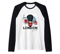 Cool London Vibes, I Love London UK, London Illustration Manche Raglan