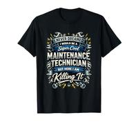 Cool Maintenance Technicien Funny Classic Distressed T-Shirt