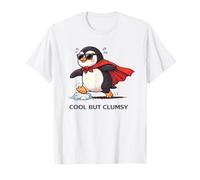Cool mais maladroit | Joli Jeu de Mots en Forme de Pingouin de Super-héros T-Shirt