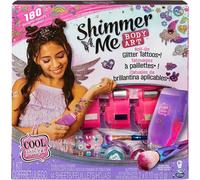 Cool Maker - Shimmer Me Body Art - Coffret Tatouages Éphémères Personnalisables Avec 180 Motifs, Cartouches De Couleur Pinceau Et Strass Paillettes - Fun Et Facile - 6061176 - Jouet Enfant 8 Ans Et +