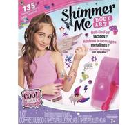 Cool Maker - Shimmer Me Body Art - Tatouages Éphémères Personnalisables Avec 1 Rouleau, 135 Motifs, 3 Cartouches de Couleurs et Accessoires - Kit de Loisirs créatifs - Jouet Enfant 7 Ans et +