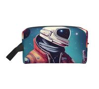 Cool Man in Outer Space Galaxy Sac de rangement Trousse de toilette Trousse de toilette Sac de papeterie Sac de voyage Sac de rangement quotidien, blanc, Taille unique