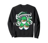 Cool Manga Graphic Art, Funny Space Ships Fight Kawaii Ramen Sweatshirt