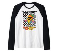Cool Mango Character Retro 90s Esthétique Vibe Manche Raglan