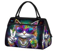 Cool Mardi Gras Sac de sport de voyage pour homme et femme Grande capacité Sac de voyage étanche pour la gym, les voyages, les activités de plein air