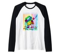Cool Master Builder Dabbing Blocks Bricks Builder Kids Boy Manche Raglan