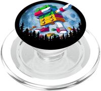Cool Master Builder Dabbing on Moon Blocks Bricks Builder PopSockets PopGrip pour MagSafe