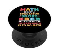 Cool Mathématiques École Étudiant Mathématiques Amateurs de Mathématiques Hommes Femmes PopSockets PopGrip Adhésif