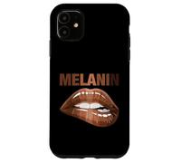 Cool Melanin Girl Lips Graphic Tees, Black Girls Magic Style Coque pour iPhone 11