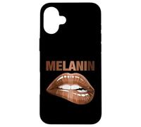 Cool Melanin Girl Lips Graphic Tees, Black Girls Magic Style Coque pour iPhone 16 Plus