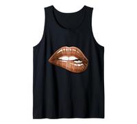Cool Melanin Girl Lips Graphic Tees, Black Girls Magic Style Débardeur