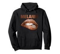 Cool Melanin Girl Lips Graphic Tees, Black Girls Magic Style Sweat à Capuche