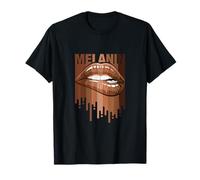 Cool Melanin Queen Girl Lips Graphic Tees, Black Girls Magic T-Shirt