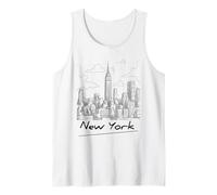 Cool Men's Women's Kids New York City Skyline Sketch Drawing Débardeur
