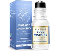 Cool Menthol Migraine Roll On Stick-Natural Peppermint Eucalyptus Essential Oils And Quick Cooling For Headaches-Made In Usa