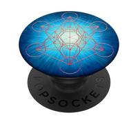 Cool Metatron Cube Geometric Design Sacred Geometry Galaxy PopSockets PopGrip Adhésif