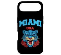 Cool Miami Beach with Floral Wild Tiger Illustration Graphic Coque pour iPhone Air