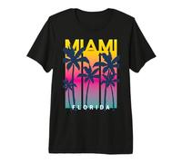 Cool Miami Florida Graphic Design Tees, I Love Miami, Miami T-Shirt Haut de Gamme