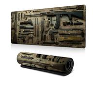Cool Military Weapon Build Weapon Parts Display Large Gaming Mouse Pad, Desk Mat for Keyboard and Mousepad, Multi-Size for Computer Office Supplies Accessories (D,300 * 800 * 2MM)