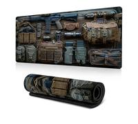 Cool Military Weapon Build Weapon Parts Display Large Gaming Mouse Pad, Desk Mat for Keyboard and Mousepad, Multi-Size for Computer Office Supplies Accessories (C,300 * 800 * 3MM)