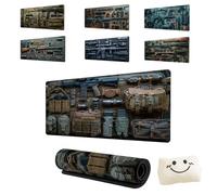 Cool Military Weapon Build Weapon Parts Display Large Gaming Mouse Pad,Stylish Desk Protector with Non-Slip Rubber,Computer Office Supplies Accessories for Table Decor (2,2MM*400 * 900)