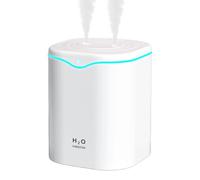 Cool Mist Humidifier 2l, Mild Night Light, Silent Running, Double Spray