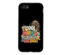 Cool Moms Have Bad Ideas and Good Snacks Funny Mom Humour Coque pour iPhone SE (2020) / 7/8