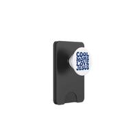 Cool Moms Love Jesus Retro Police en Bleu PopSockets PopWallet pour MagSafe
