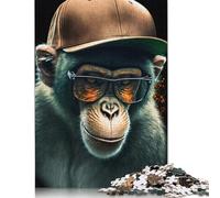 Cool Monkey Puzzle 1000 Pièces Cadeau Unique Jeu Éducatif Défi Jouet À De Qualité Supérieure Peinture Art pour Adultes Et Enfants À Partir De 12 Ans 1000pcs (75x50cm)