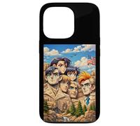 Cool Mount Rushmore National Memorial USA Presedents Anime Coque pour iPhone 13 Pro