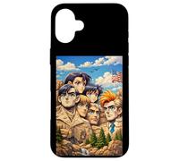 Cool Mount Rushmore National Memorial USA Presedents Anime Coque pour iPhone 16 Plus