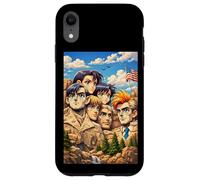 Cool Mount Rushmore National Memorial USA Presedents Anime Coque pour iPhone XR