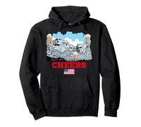 Cool Mount Rushmore National Memorial USA Presedents Cartoon Sweat à Capuche