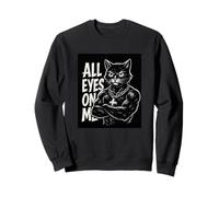 Cool Muscle Black Cat Illustration Novelty Graphic Designs Sweatshirt