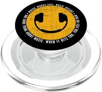 Cool Music Smile Face Emotional Spirit Illustration Graphic PopSockets PopGrip pour MagSafe