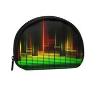 Cool Music Sound Mini porte-monnaie avec fermeture éclair pour pièces de monnaie, clés et petits objets