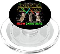 Cool New Year Christmas Cats Meow Fighting Illustration Fun PopSockets PopGrip pour MagSafe