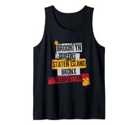 Cool New York City 5 Boroughs, New York City Illustration Débardeur