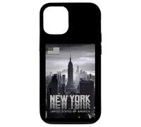 Cool New York City Abstract Skyline, Black & White New York Coque pour iPhone 12/12 Pro