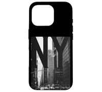 Cool New York City Abstract Skyline, Black & White New York Coque pour iPhone 16 Pro